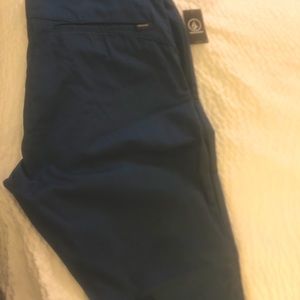 Navy Blue Volcom Men's Vmonty Stretch Chino Pant